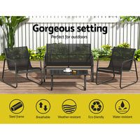 Thumbnail for Gardeon Outdoor Lounge Setting Garden Patio Furniture Textilene Sofa Table Chair