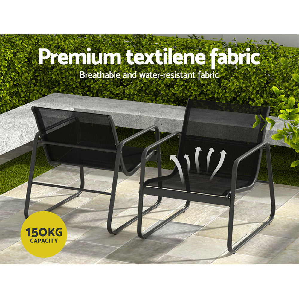 Gardeon Outdoor Lounge Setting Garden Patio Furniture Textilene Sofa Table Chair