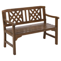 Thumbnail for Gardeon Wooden Garden Bench 2 Seat Patio Furniture Timber Outdoor Lounge Chair Natural