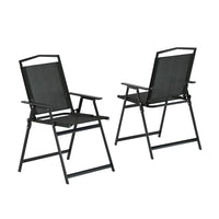 Thumbnail for Gardeon Outdoor Chairs Portable Folding Camping Chair Steel Patio Furniture