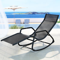 Thumbnail for Gardeon Sun Lounge Rocking Chair Outdoor Lounger Patio Furniture Pool Garden