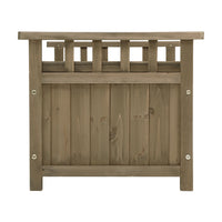 Thumbnail for Wooden Garden Bench with Storage Chest-Gardeon