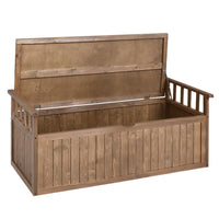 Thumbnail for Gardeon Outdoor Storage Box Wooden Garden Bench 128.5cm Chest Tool Toy Sheds XL