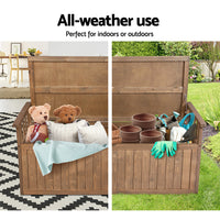 Thumbnail for Gardeon Outdoor Storage Box Wooden Garden Bench 128.5cm Chest Tool Toy Sheds XL