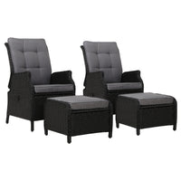 Thumbnail for Gardeon Set of 2 Recliner Chairs Sun lounge Outdoor Setting Patio Furniture Wicker Sofa