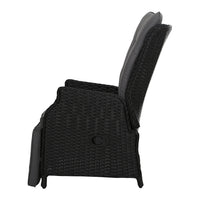 Thumbnail for Gardeon Recliner Chair Sun lounge Setting Outdoor Furniture Patio Wicker Sofa