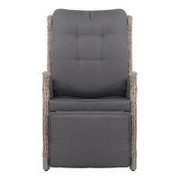 Thumbnail for Gardeon Sun lounge Setting Recliner Chair Outdoor Furniture Patio Wicker Sofa