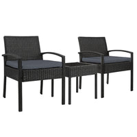 Thumbnail for Gardeon 3-piece Outdoor Set - Black