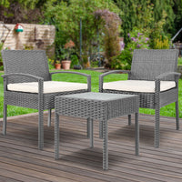 Thumbnail for Gardeon 3-piece Outdoor Set - Grey