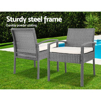 Thumbnail for Gardeon 3-piece Outdoor Set - Grey