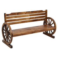 Thumbnail for Gardeon Garden Bench Wooden Wagon Chair 3 Seat Outdoor Furniture Backyard Lounge