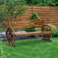 Thumbnail for Gardeon Garden Bench Wooden Wagon Chair 3 Seat Outdoor Furniture Backyard Lounge