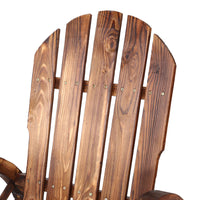 Thumbnail for Gardeon Wagon Wheels Rocking Chair - Brown