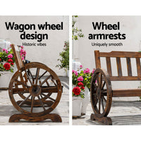 Thumbnail for Gardeon Wooden Wagon Wheel Chair