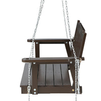 Thumbnail for Gardeon Porch Swing Chair with Chain Garden Bench Outdoor Furniture Wooden Brown