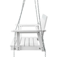 Thumbnail for Gardeon Porch Swing Chair with Chain Garden Bench Outdoor Furniture Wooden White