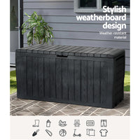 Thumbnail for Gardeon Outdoor Storage Box 220L Lockable Garden Deck Toy Shed Tool Organiser