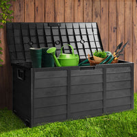 Thumbnail for Gardeon 290L Outdoor Storage Box - All Black