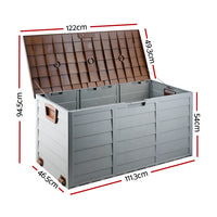 Thumbnail for Gardeon 290L Outdoor Storage Box - Brown