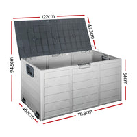 Thumbnail for Gardeon 290L Outdoor Storage Box - Grey