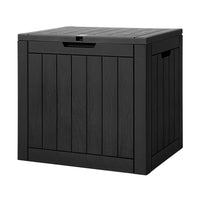 Thumbnail for Gardeon Outdoor Storage Box 118L Container Lockable Indoor Garden Toy Tool Shed Black