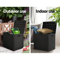 Thumbnail for Gardeon Outdoor Storage Box 118L Container Lockable Indoor Garden Toy Tool Shed Black