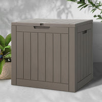 Thumbnail for Gardeon Outdoor Storage Box 118L Container Lockable Indoor Garden Toy Tool Shed Grey