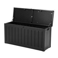 Thumbnail for Gardeon 240L Outdoor Storage Box Lockable Bench Seat Garden Deck Toy Tool Sheds