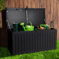 Thumbnail for Gardeon Outdoor Storage Box Container Garden Toy Indoor Tool Chest Sheds 270L Black