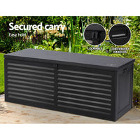 Thumbnail for Gardeon Outdoor Storage Box 390L Container Lockable Toy Tools Shed Deck Garden