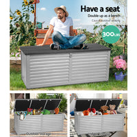 Thumbnail for Gardeon Outdoor Storage Box Bench Seat 390L