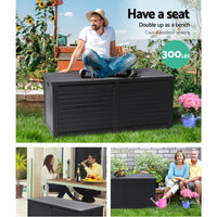 Thumbnail for Gardeon Outdoor Storage Box Container Indoor Garden Toy Tool Sheds Chest 490L