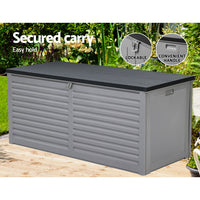 Thumbnail for Gardeon Outdoor Storage Box 490L Bench Seat Indoor Garden Toy Tool Sheds Chest