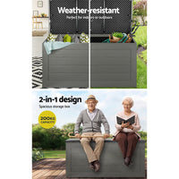 Thumbnail for Gardeon Outdoor Storage Box 680L Container Indoor Garden Bench Tool Sheds Chest