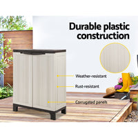 Thumbnail for Gardeon Outdoor Storage Cabinet Lockable Cupboard Garage 92cm