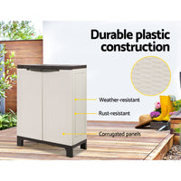 Thumbnail for Gardeon Outdoor Storage Cabinet Cupboard Lockable Garage 92cm