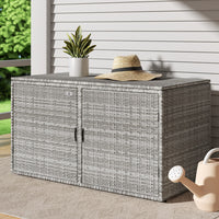 Thumbnail for Gardeon Outdoor Storage Cabinet Box Deck Wicker Shelf Chest Garden Shed Tools