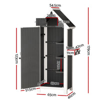 Thumbnail for Gardeon Outdoor Storage Cabinet Shed Box Wooden Shelf Chest Garden Furniture