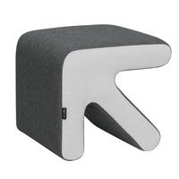 Thumbnail for Artiss Ottoman Foot Stool Fabric Foot Rest Footstool Padded Seat Kids Grey