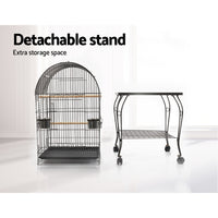 Thumbnail for i.Pet Large Bird Cage with Perch - Black