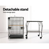Thumbnail for i.Pet Large Bird Cage with Perch - Black
