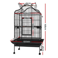Thumbnail for i.Pet Bird Cage Pet Cages Aviary 168CM Large Travel Stand Budgie Parrot Toys