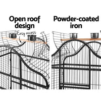 Thumbnail for i.Pet Bird Cage Pet Cages Aviary 168CM Large Travel Stand Budgie Parrot Toys