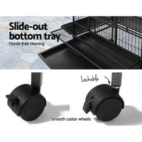 Thumbnail for i.Pet Bird Cage Pet Cages Aviary 168CM Large Travel Stand Budgie Parrot Toys