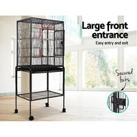 Thumbnail for i.Pet Bird Cage Pet Cages Aviary 144CM Large Travel Stand Budgie Parrot Toys