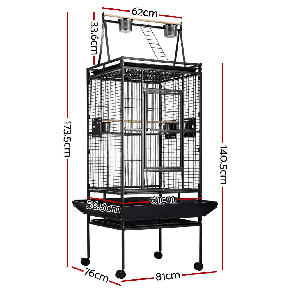 i.Pet Bird Cage Pet Cages Aviary 173CM Large Travel Stand Budgie Parrot Toys