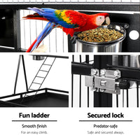 Thumbnail for i.Pet Bird Cage Pet Cages Aviary 173CM Large Travel Stand Budgie Parrot Toys