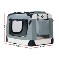 Thumbnail for i.Pet Pet Carrier Soft Crate Dog Cat Travel Portable Cage Kennel Foldable 2XL