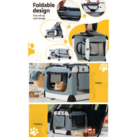 Thumbnail for i.Pet Pet Carrier Soft Crate Dog Cat Travel Portable Cage Kennel Foldable 2XL