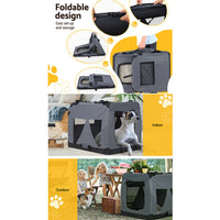 Thumbnail for i.Pet Pet Carrier Soft Crate Dog Cat Travel Portable Cage Kennel Foldable 4XL